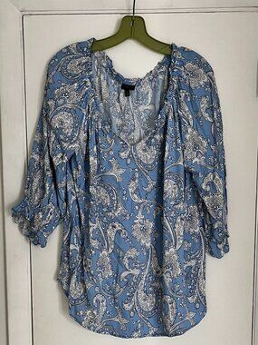 Talbots Blue Blouse